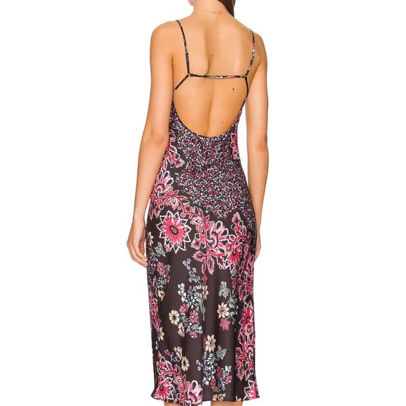 Sale! FREE PEOPLE Your Better Side  Midi Slip Dress  392tnm - Picture 4 of 8